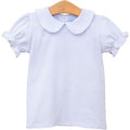 Peter Pan Collar Top - White