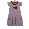 Megaphone Dress - Maroon