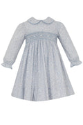 Grace - Liberty Print Dress - Light Blue