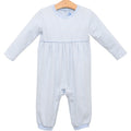 Bennett Romper- Light Blue Stripe