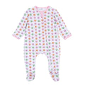 Pumpkin Party - Pink Print Zip Footie