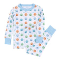 Pumpkin Party - Light Blue Long Pajamas