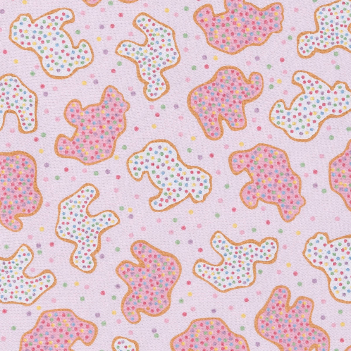 Animal Crackers Long Pajamas - Pink