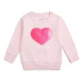 Heart Sequin Patch Sweatshirt
