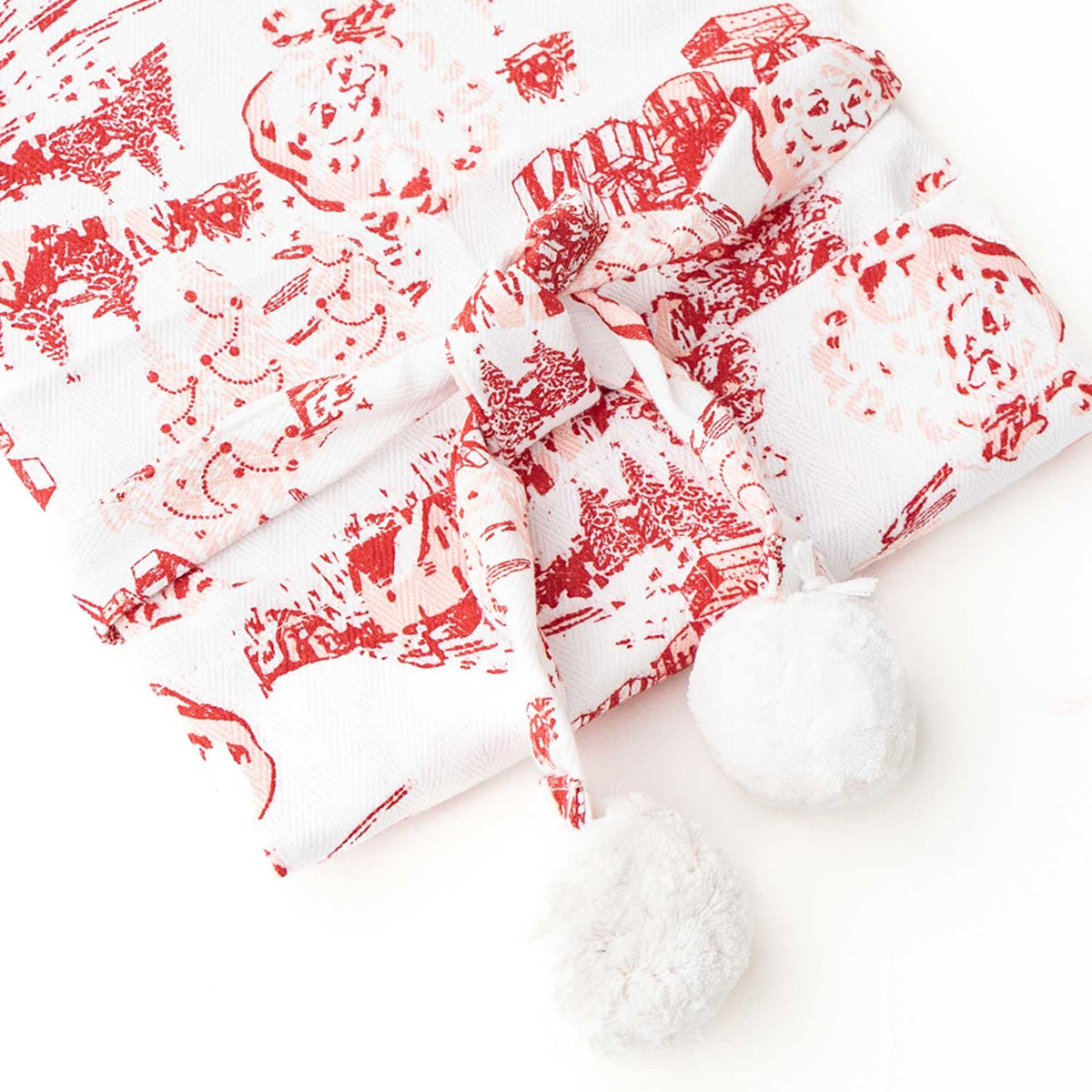 Santa Village Toile Children's Apron