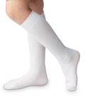 Classic White Nylon Knee High Socks - 1 Pair