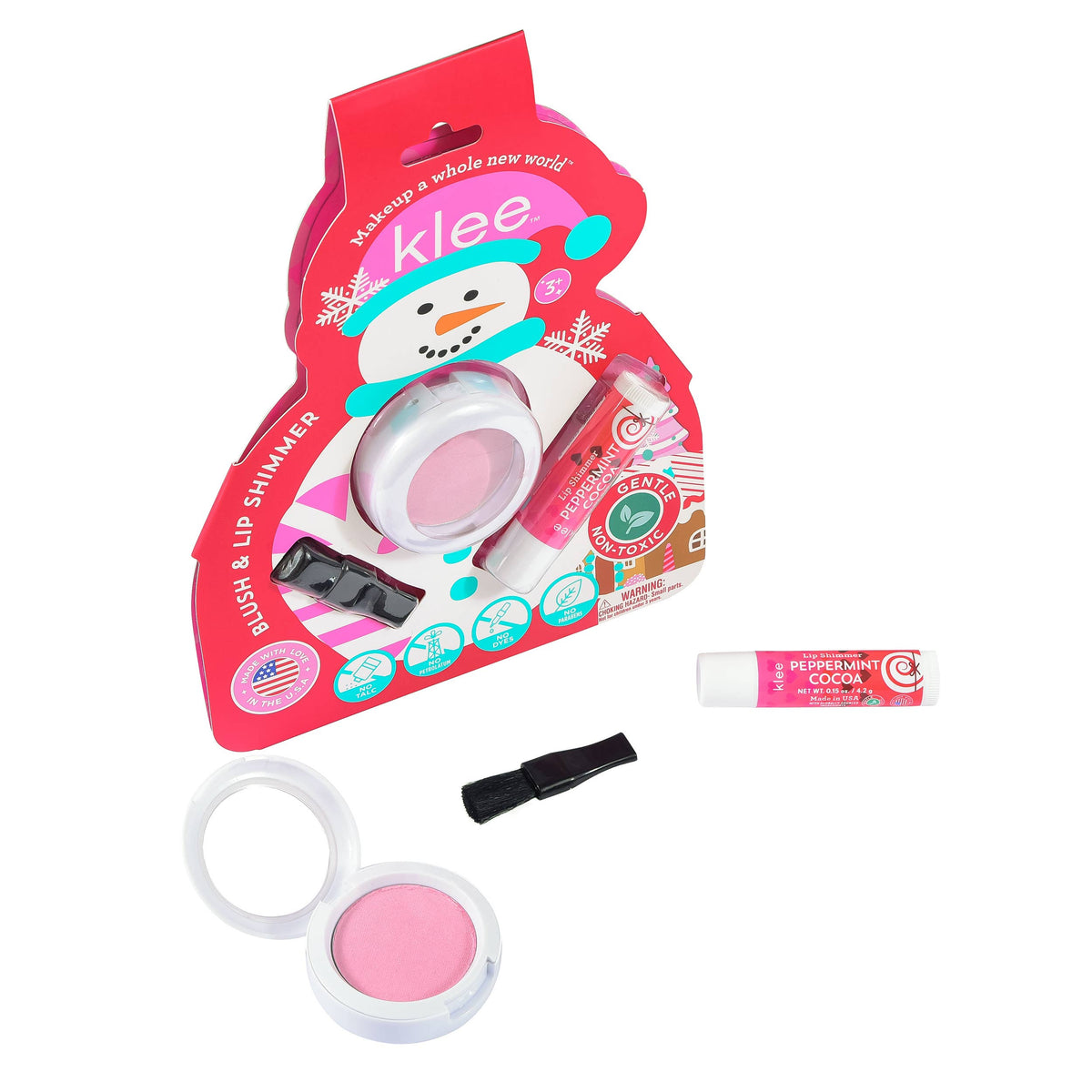 Holiday Blush and  Lip Shimmer Set - Crystal Glow