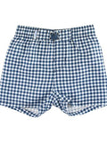 Performance Hybrid Swim Trunks - Navy Gingham