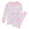 Ski Buddies Long Pajamas - Pink