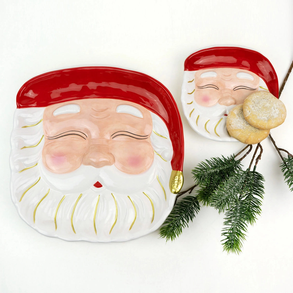 8 Oak Lane - Red Santa - Platter