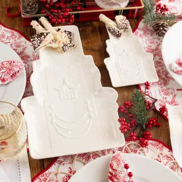 8 Oak Lane - White - Nutcracker Platter