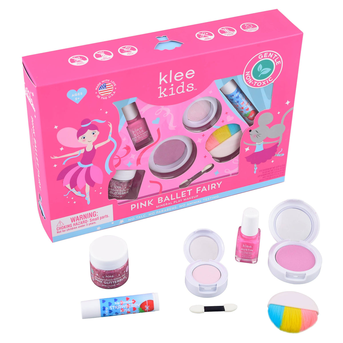 Klee Kids Deluxe Play Makeup Kit - Pink Ballet Fairy