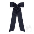 Medium Grosgrain Bowtie with Scalloped Edge, Knot Wrap, and Streamer Tails