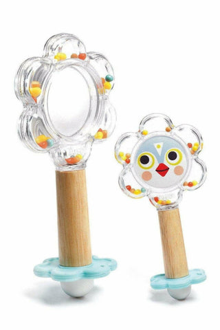 Baby White BabyFlower Rattle