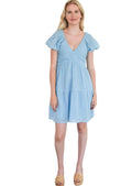 Coco Short Dress - Air Blue Stripe