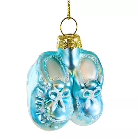 Cody Foster - Blue Baby Booties Ornament