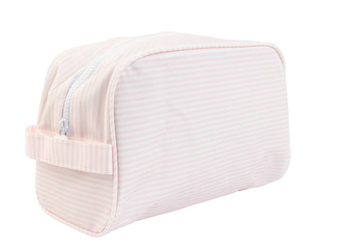 Dopp Kit- Pink Stripe