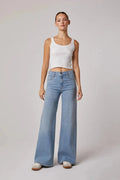 Edyson - Valentino - High Rise Wide Leg Jean - Light Mayfair