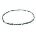 Erin Gray - 2mm Harbor Dark Gray + Gold Waterproof Bracelet