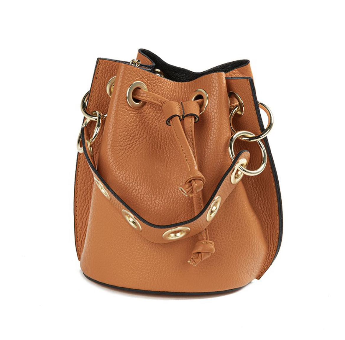 German Fuentes - Leather Bucket Bag - Camel