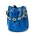 German Fuentes - Leather Bucket Bag - Royal Blue