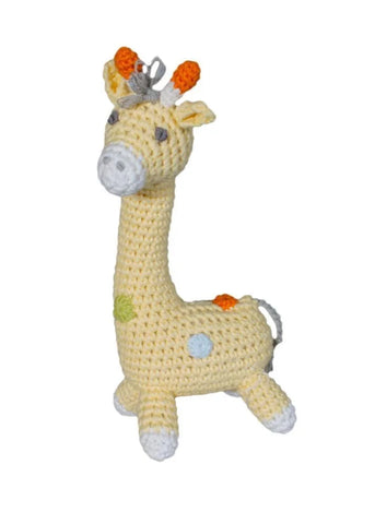 Giraffe Crochet Dimple Rattle