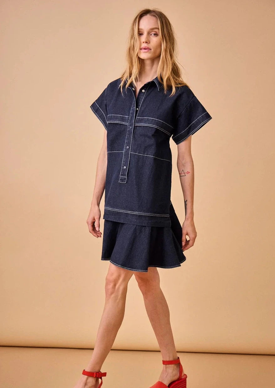 Hunter Bell Addison Dress - Blue Jean