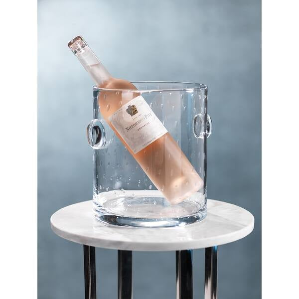 Bubbled Glass Ice Bucket