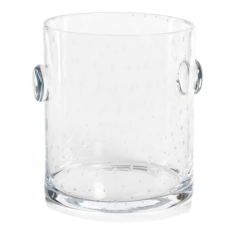 Bubbled Glass Ice Bucket