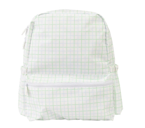 The Backpack Blue/Green Windowpane - Large