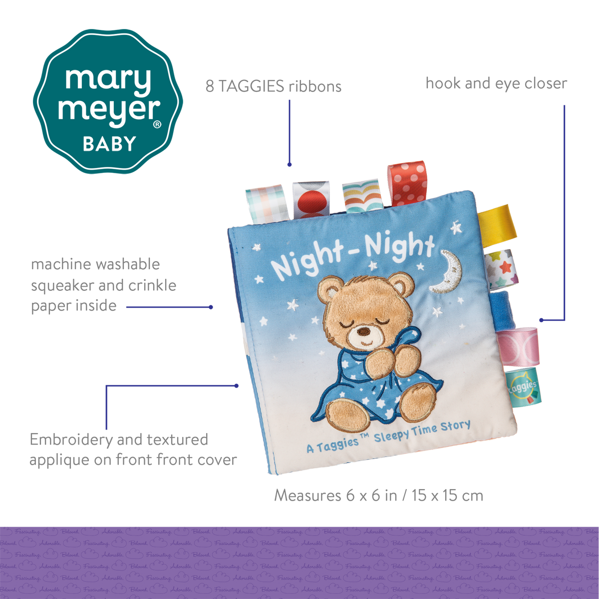 Taggies Starry Night Teddy Soft Book