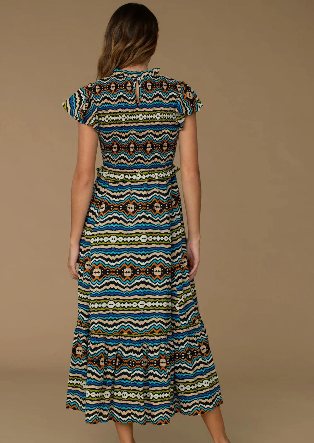 Elizabeth James - Lila Dress - Ikat Stripe