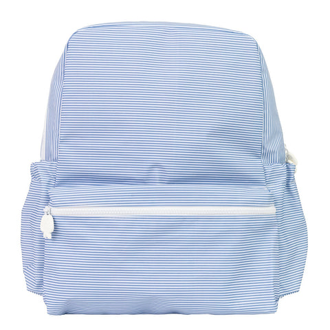The Backpack Navy Mini Stripe - Large
