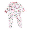 Magnolia Baby Christmas Magic - Print Zip Footie
