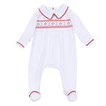 Magnolia Baby Henry Smocked Collared Boy Footie