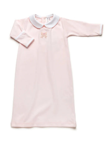 Milly Marie - Baby Girl Classic Bow Pink Day Gown