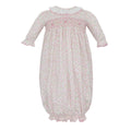 Petit Bebe Harper Tiny Pink Floral Knit Girl's Sac