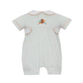 Petit Bebe Turkey Boy's Green Stripe Knit Bubble