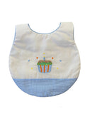 Cupcake Bib - Blue