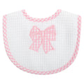 Pink Bow Basic Bib - Medium