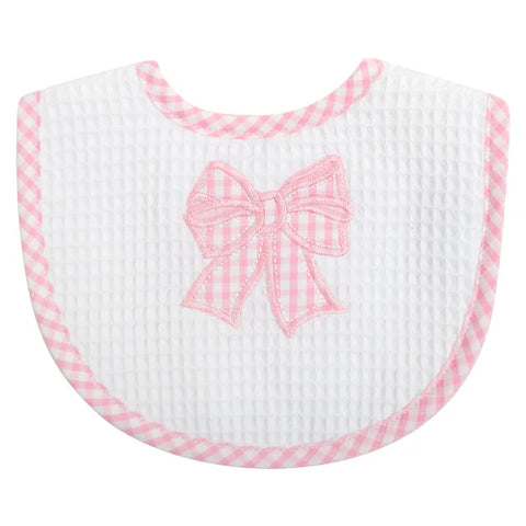 Pink Bow Basic Bib - Medium