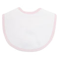 Pink Seersucker Stripe Bib - Medium