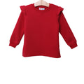Ruffle Sweatshirt - Red