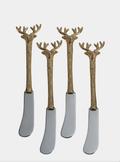 Stag’s Head Spreader Knives/Set of 4