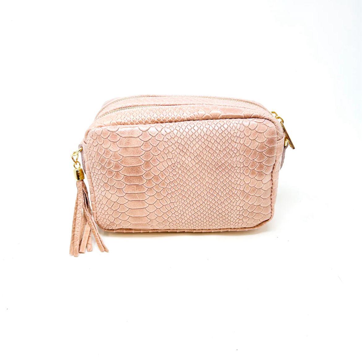 Leather Croc Camera Bag