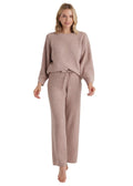 Softies - Marshmallow - Reverse Seam Crew Neck - Lounge Set - Cocoa