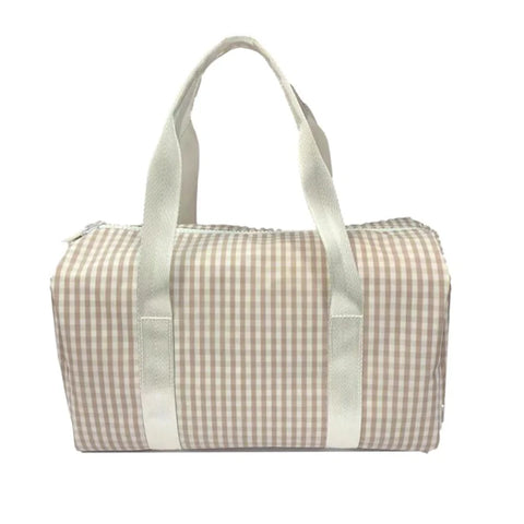 TRVL Design - Mini Packer - Small Duffel Bag - Gingham Khaki