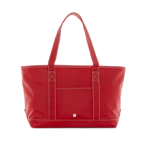 TRVL Design Medium Tote - Red Coated Canvas