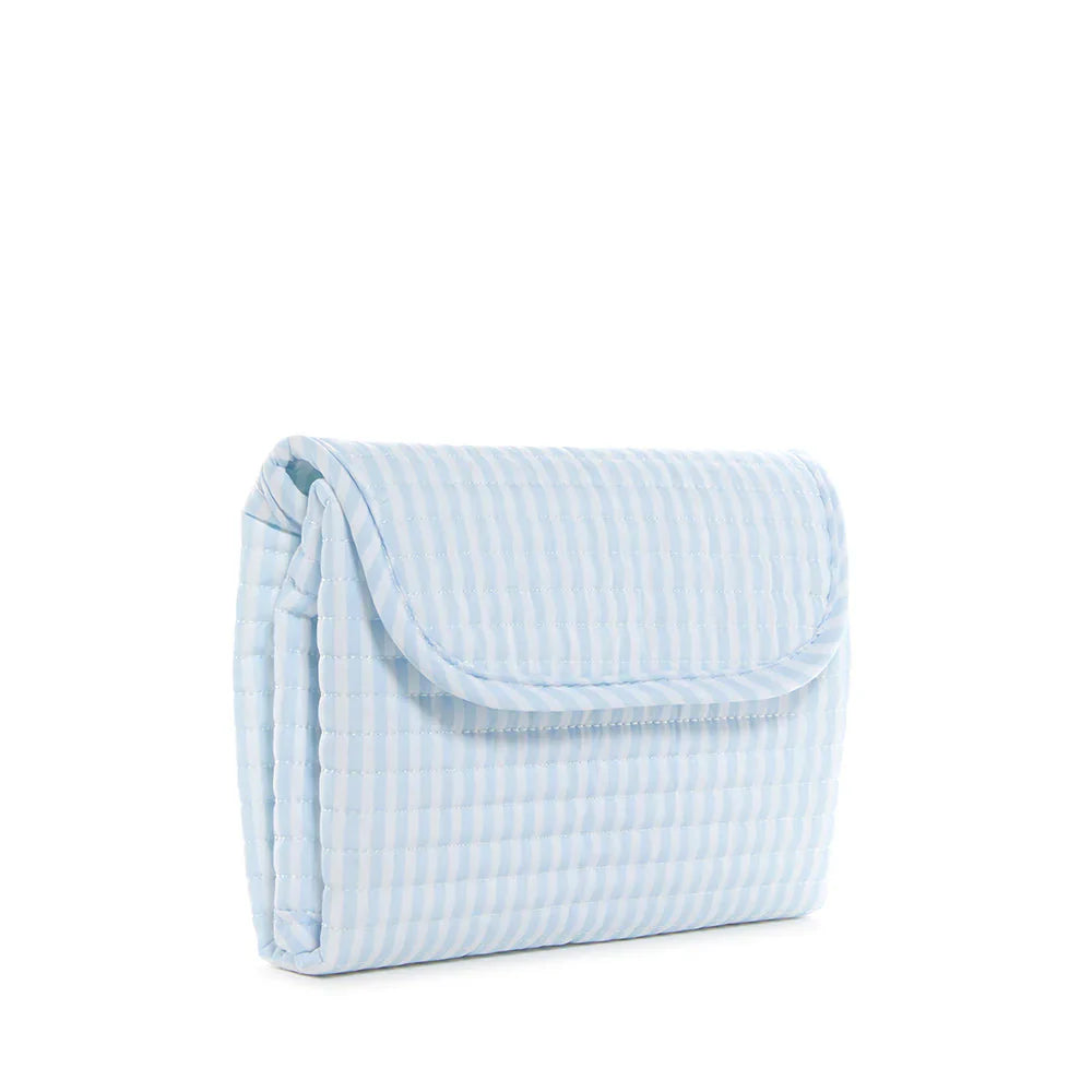 TRVL Design Quilted Changing Pad - Pimlico Stripe Blue
