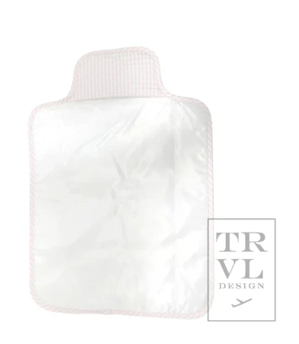 TRVL Design Quilted Changing Pad - Pimlico Stripe Pink